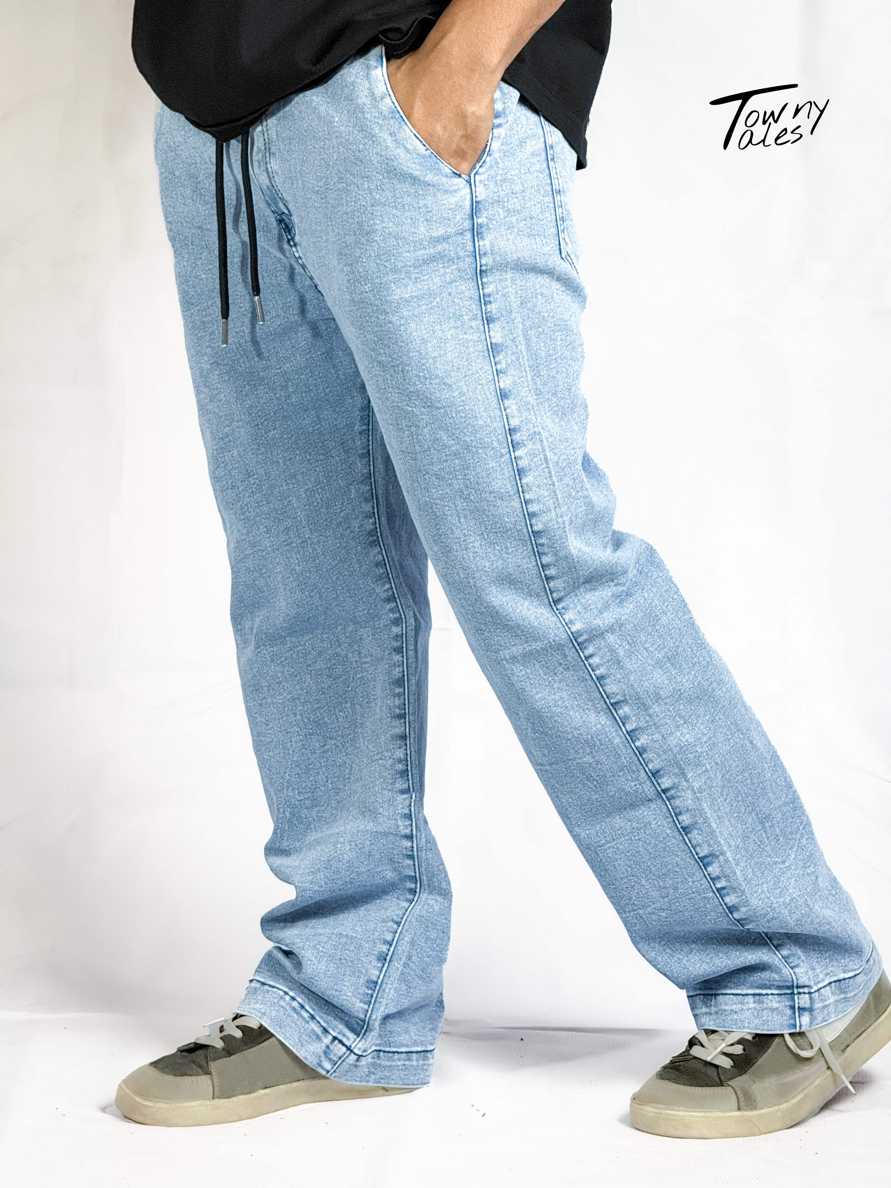 Sky Blue Baggy Denim