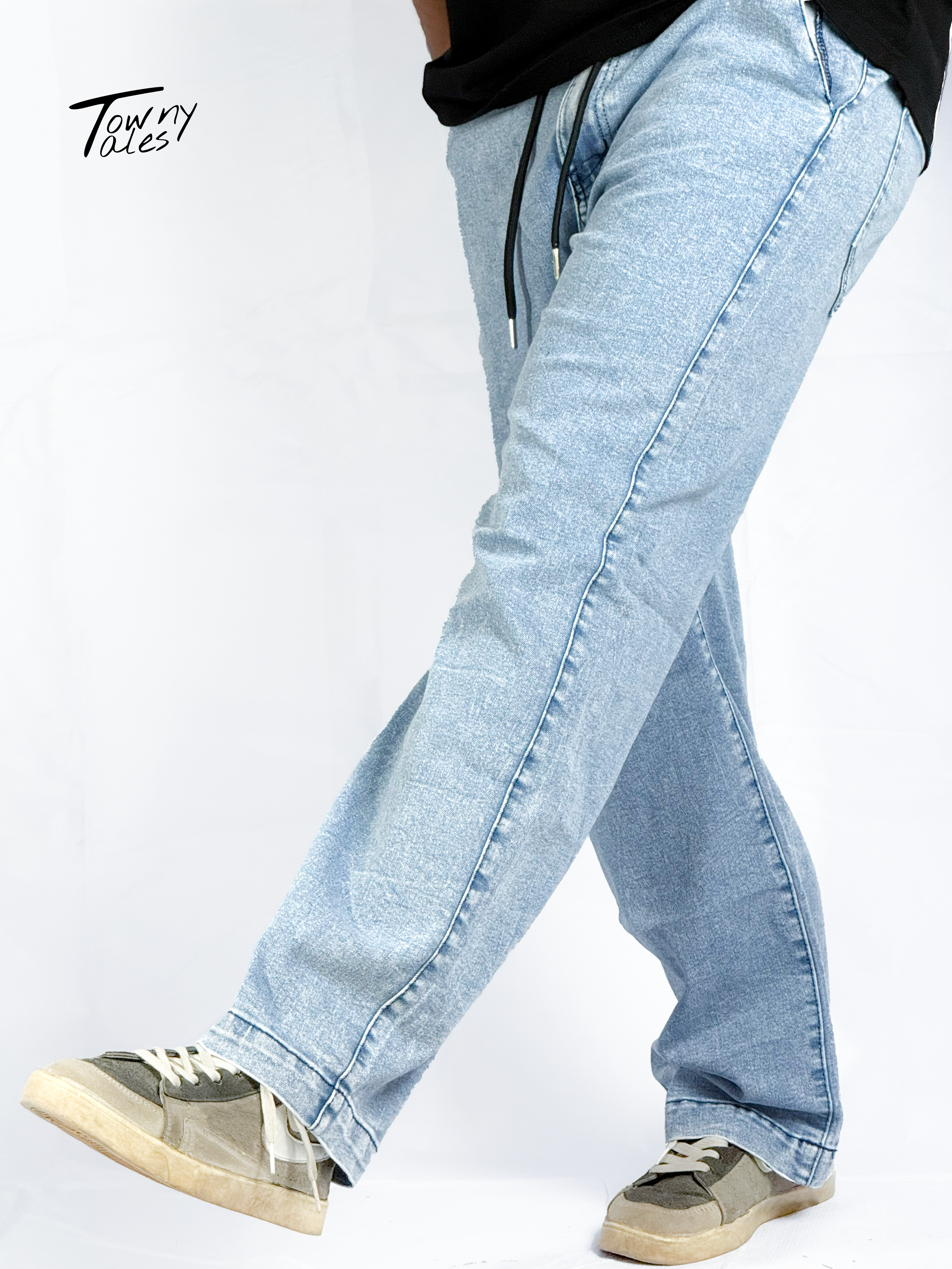 Sky Blue Baggy Denim